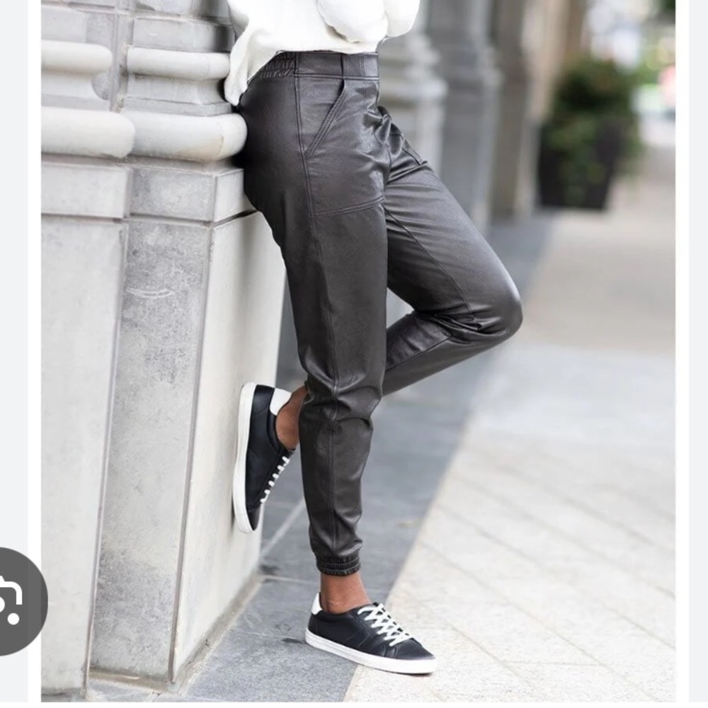 SPANX Black Track Pants